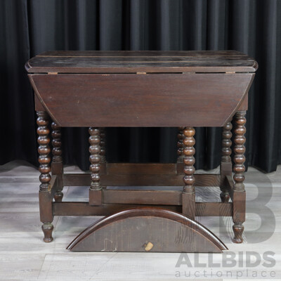 Oak Drop Side Gate Leg Table