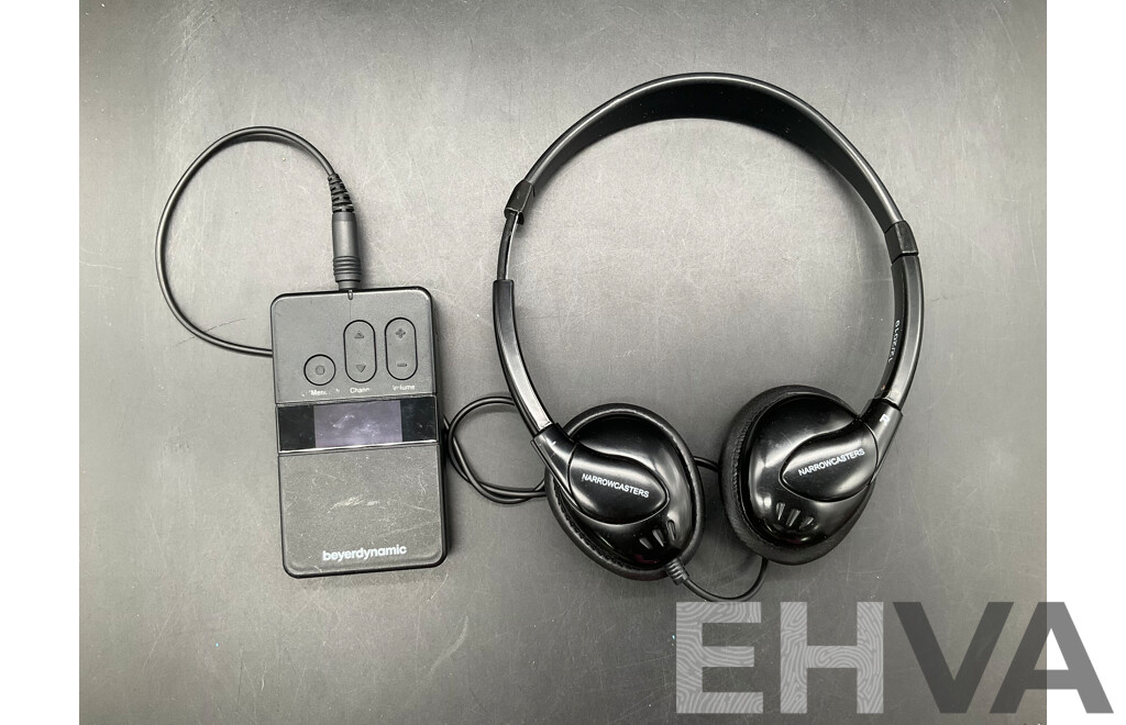 NARROWCASTERS Wired Headphones and BEYERDYNAMIC Unite RP Receiver
