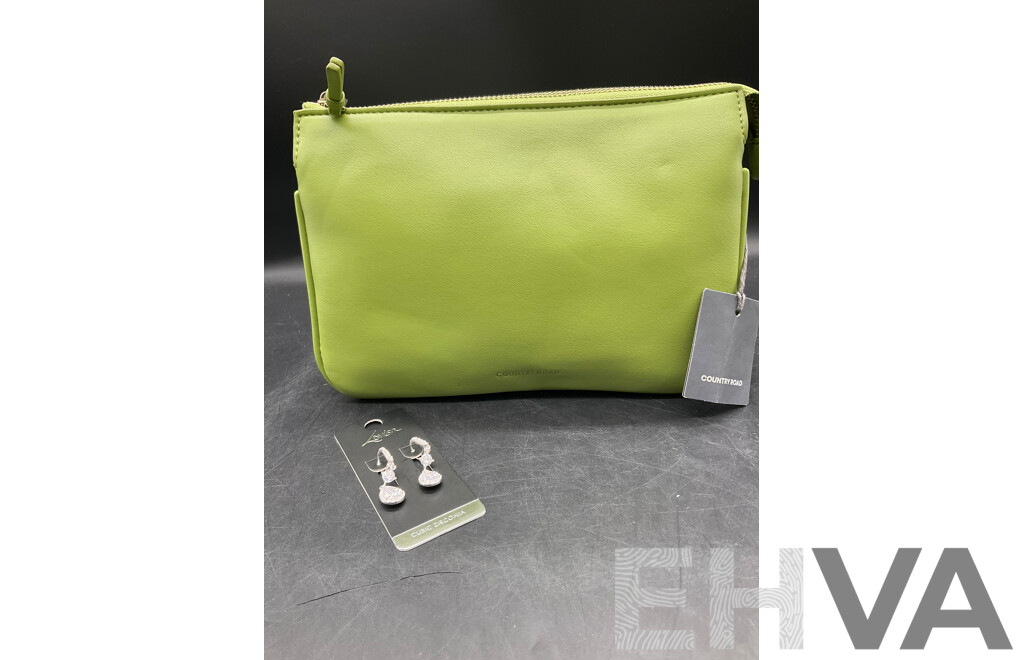 COUNTRY ROAD Tri Crossbody Bag and Lovisa Earrings - Lot of 2