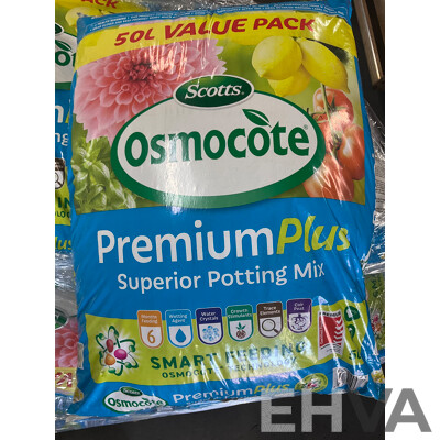 Osmocote Premium Plus Superior Potting Mix 50L - Lot of 4