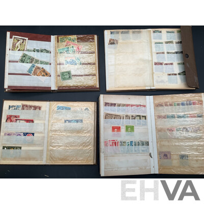 Collection of Vintage International Cancelled Stamps Including Malaysia, Czechoslovakia, Brazil, Denmark and More