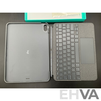 LOGITECH Combo Touch Case for IPad Air 5th/4th Gen (ORP $299.95)
