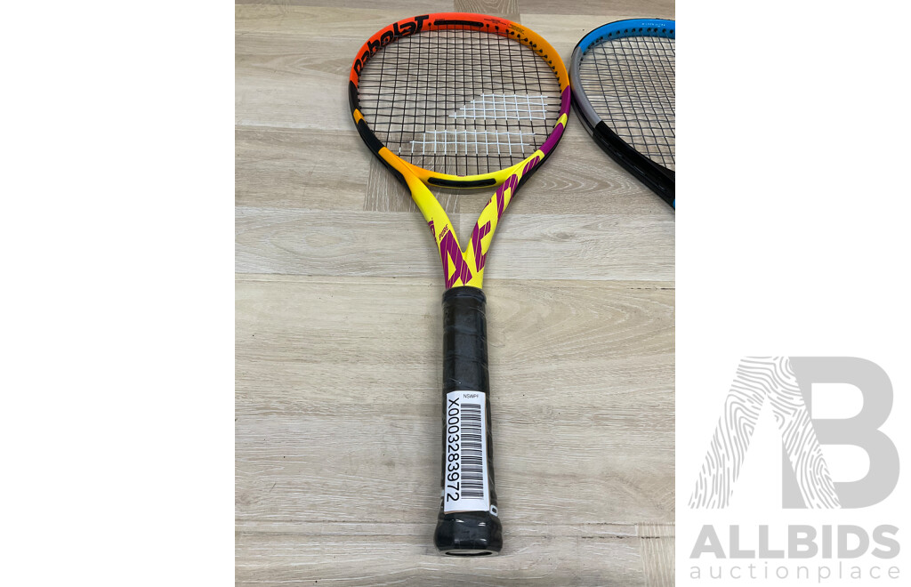 Babolat Pure Aero Rafa Strung Racquet 2021 and Wilson Ultra 100 - ORP $689