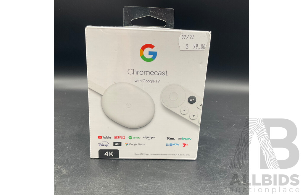 Google Chromecast with Google TV - Lot of 3 - ORP $298