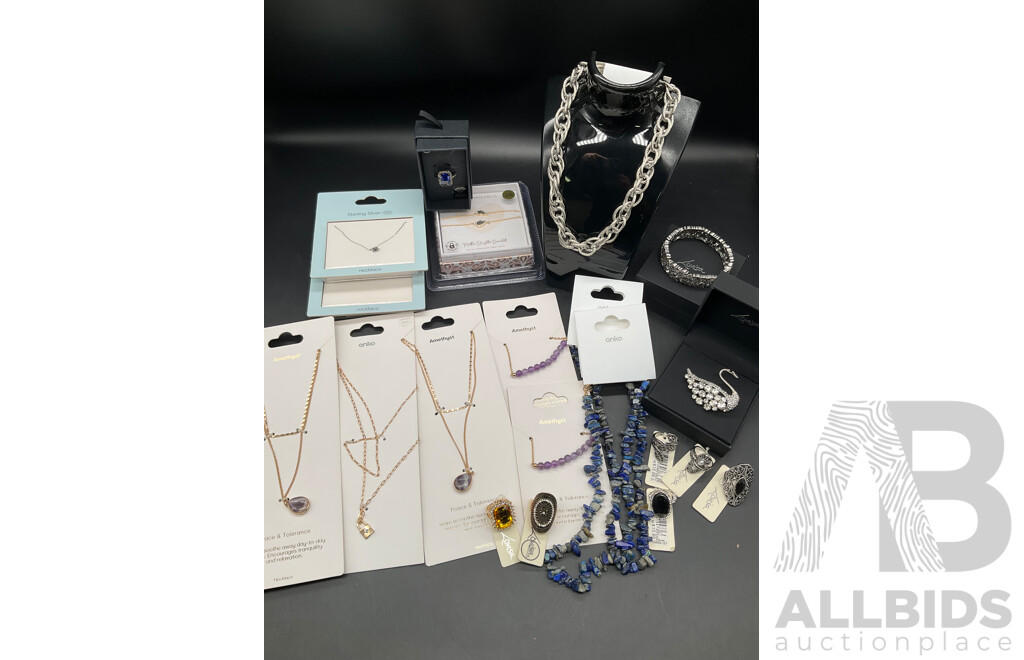 LOUISA and ANKO Costume Jewellery Collection Including Necklaces, Rings and Bracelets - Lot of 20