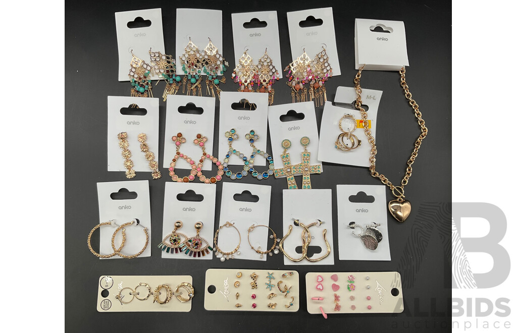 LOUISA and ANKO Costume Jewellery Collection Including Necklace, Earrings and More