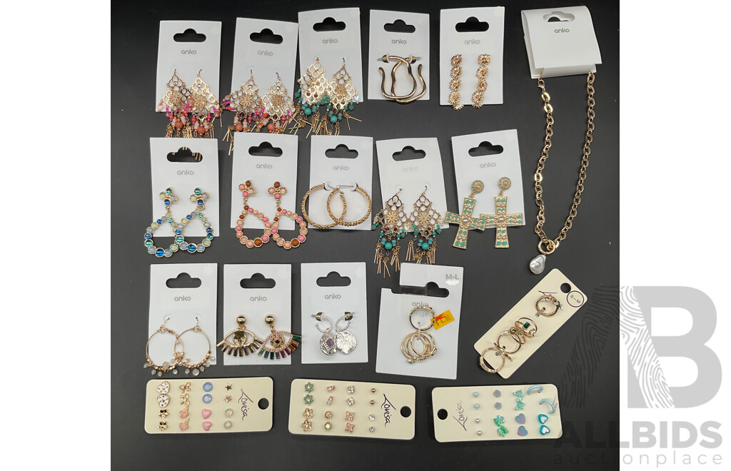 LOUISA and ANKO Costume Jewellery Collection Including Necklace, Earrings and More