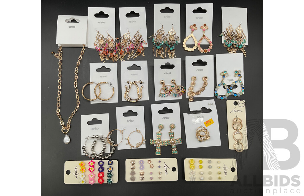 LOUISA and ANKO Costume Jewellery Collection Including Necklace, Earrings and More