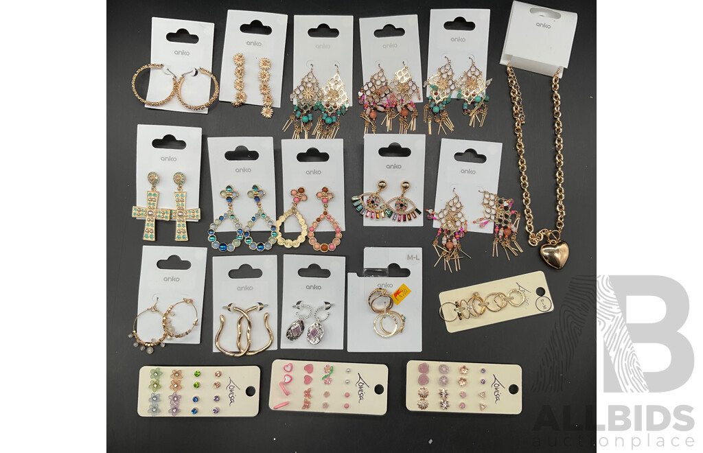 LOUISA and ANKO Costume Jewellery Collection Including Necklace, Earrings and More