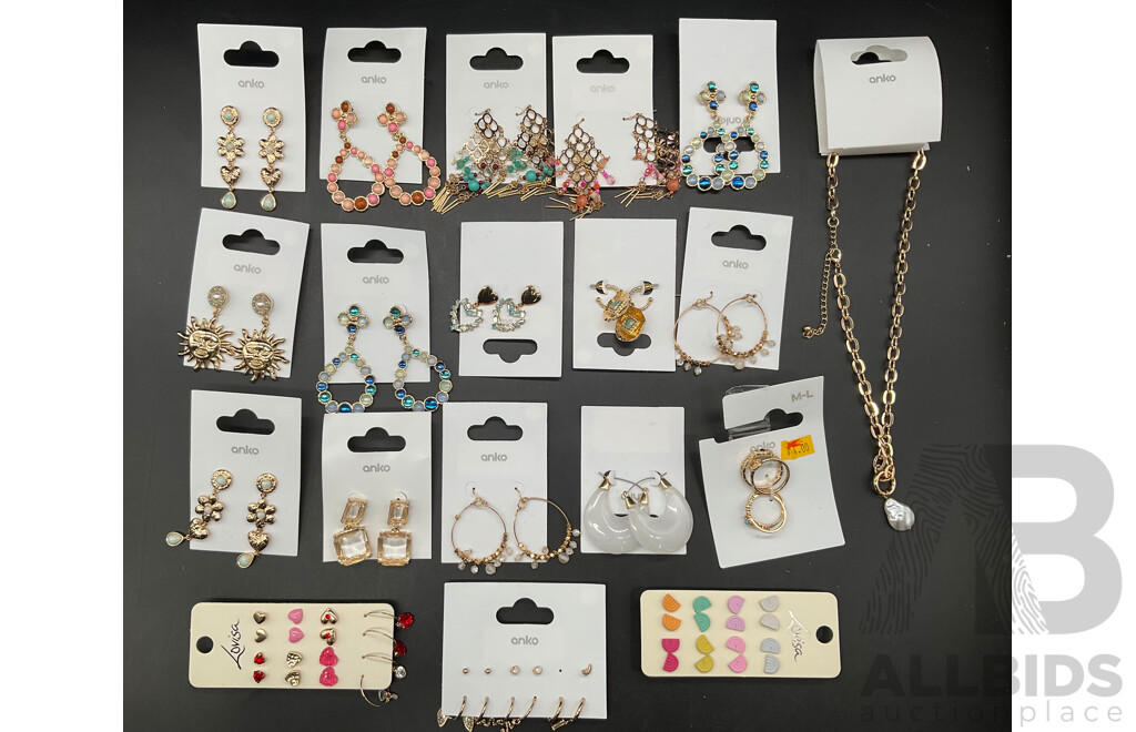 LOUISA and ANKO Costume Jewellery Collection Including Necklace, Earrings and More