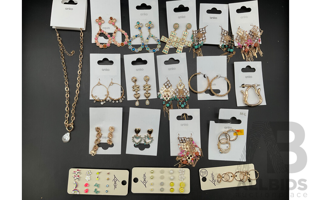 LOUISA and ANKO Costume Jewellery Collection Including Necklace, Earrings and More