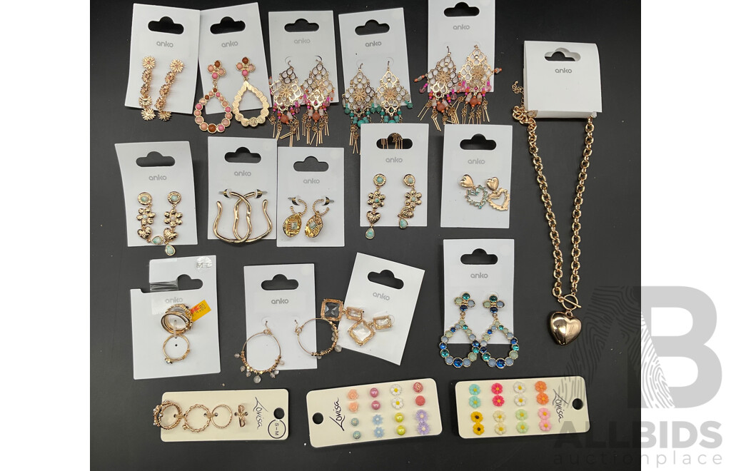 LOUISA and ANKO Costume Jewellery Collection Including Necklace, Earrings and More