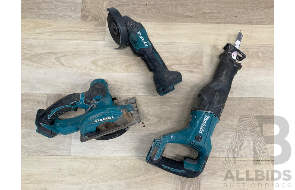 Assorted of  MAKITA Power Tools - Lot of 3