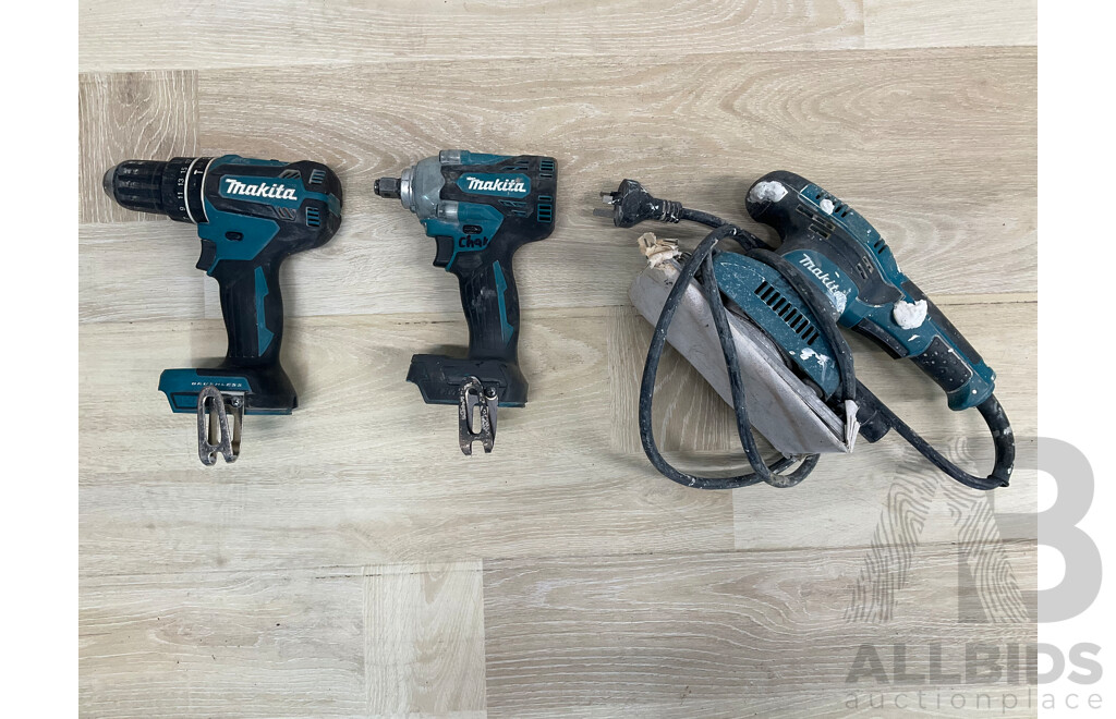 Assorted of  MAKITA Power Tools - Lot of 3