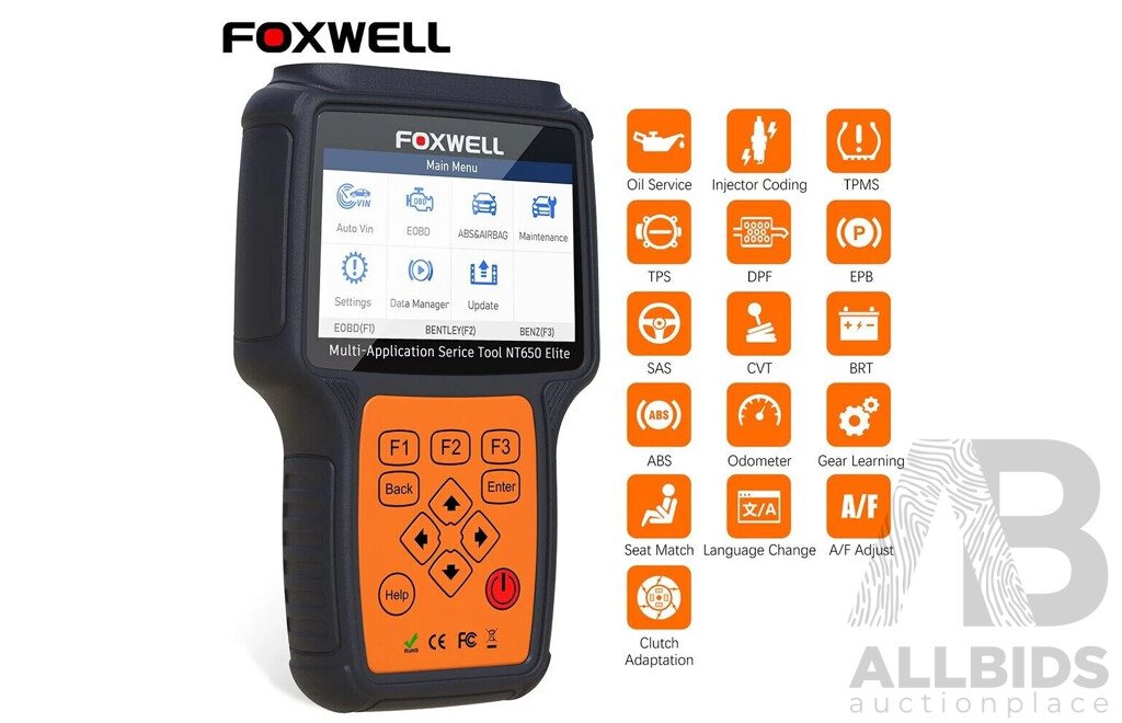 FOXWELL NT650 Elite Diagnostic Tool Car Code Reader Automotive Scanner