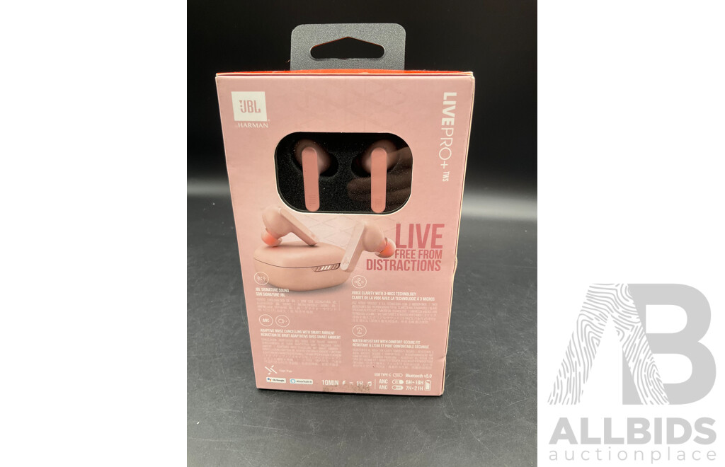 JBL Live Pro+ TWS Wireless Earbuds - Pink