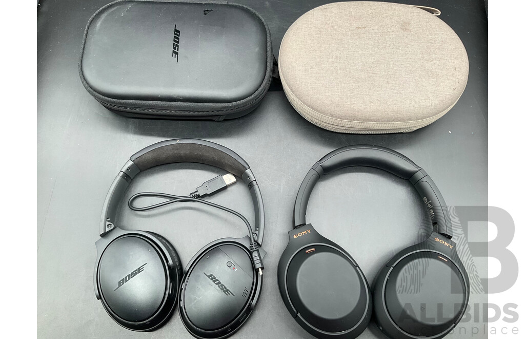 BOSE and SONY Headphones - Lot of 2