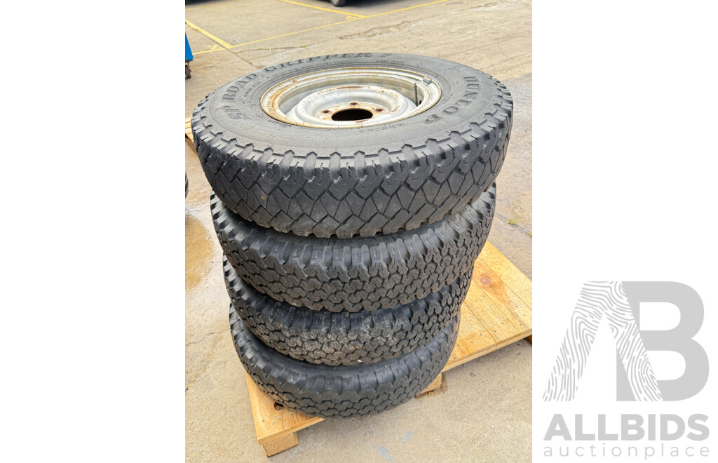 Assorted of Tyres Include GOODYEAR,MICHELIN 225/65R17 & DUNLOP,BRIDGESTONE 7.50 R16- Lot of 10