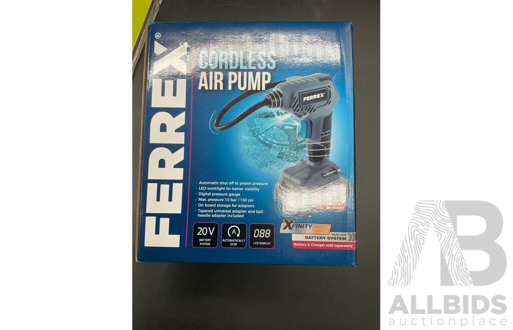 FERREC Air Pump, GASMATE Hose and Tyre Deflator - Lot of 3