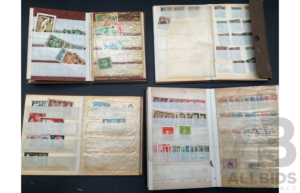 Collection of Vintage International Cancelled Stamps Including Malaysia, Czechoslovakia, Brazil, Denmark and More