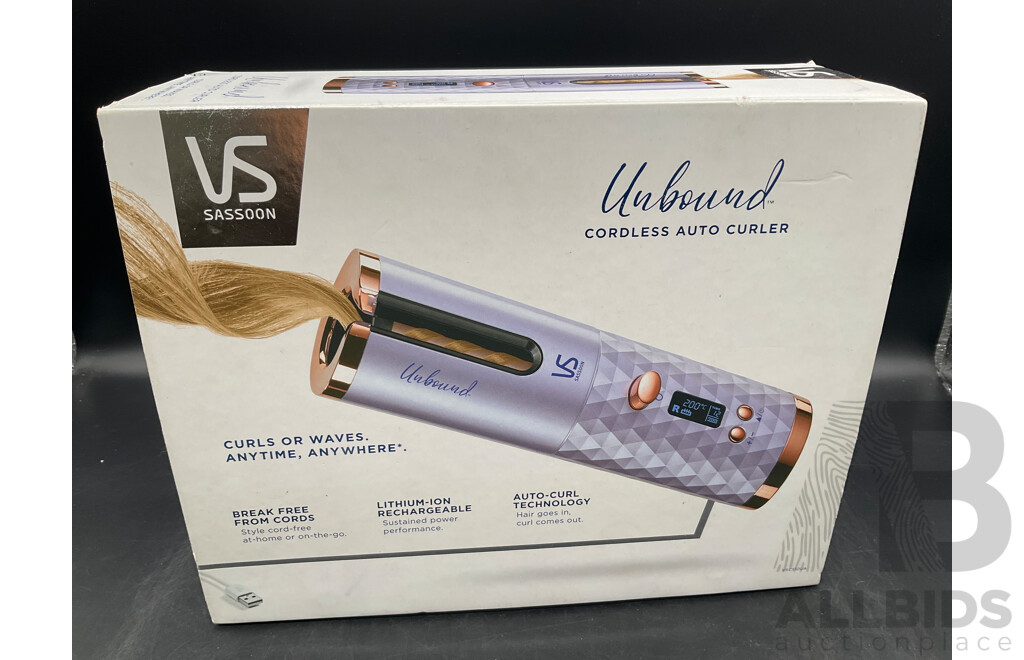 VS Sassoon Unbound Cordless Auto Curler - ORP $179.95