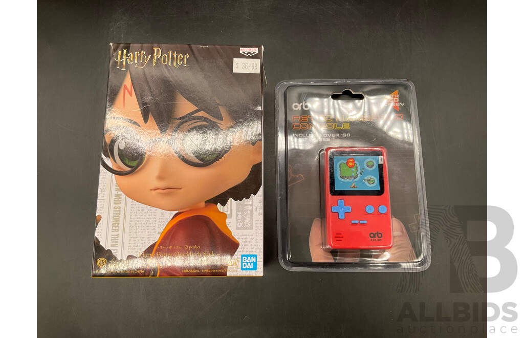 HARRY POTTER  - Bandai Q Posket and ORB Retro Gaming Console  - Lot of 2