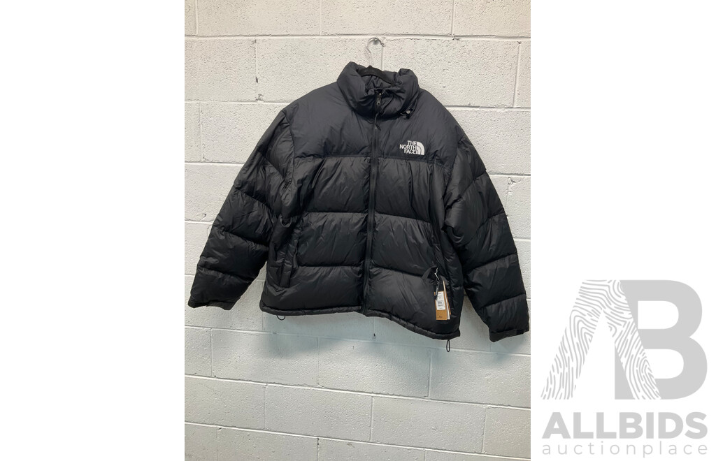 the North Face 1996 Retro Nuptse Mens Down Jacket - Recycled Black - XXL - ORP $500