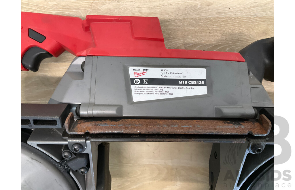 Milwaukee Fuel 18V Deep Cut Dual-Trigger Band Saw Skin (M18CBS125)