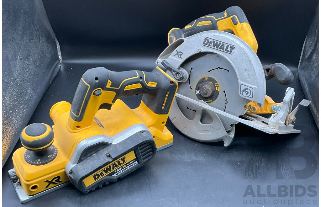 Dewalt Cordless Brushless Planer & Circular Saw