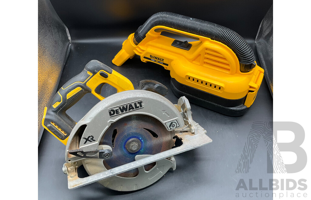 Dewalt Cordless Brushless Circular Saw & Wet/Dry Vaccuum