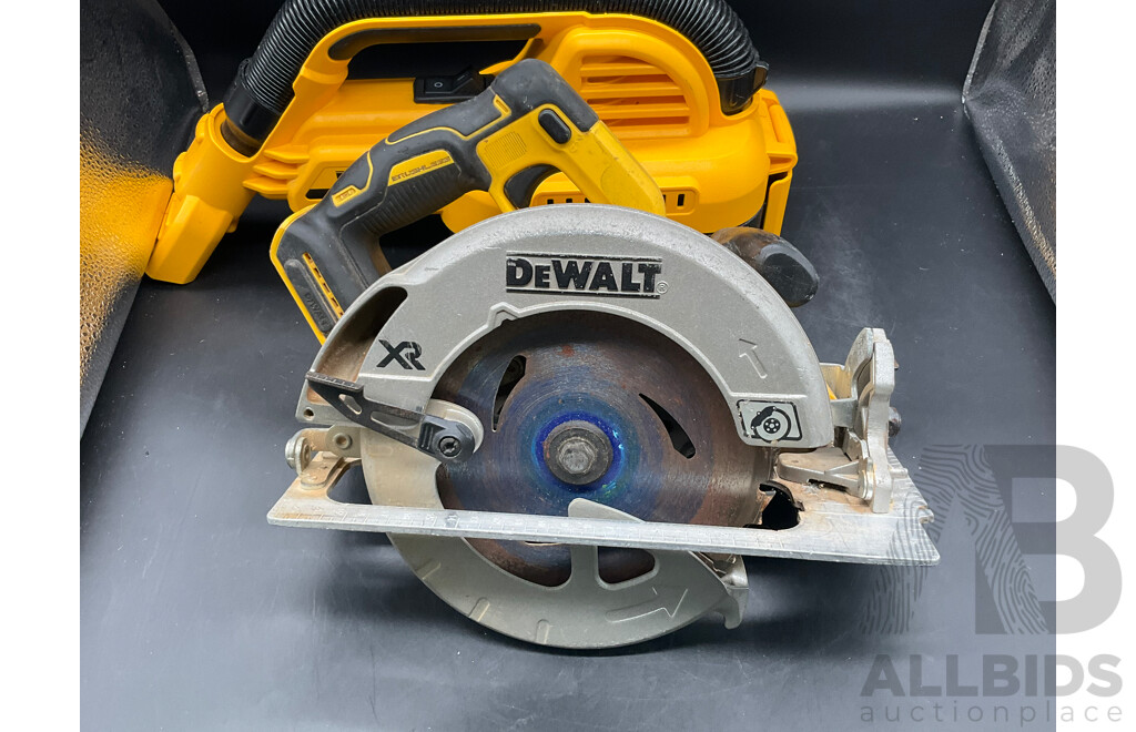 Dewalt Cordless Brushless Circular Saw & Wet/Dry Vaccuum