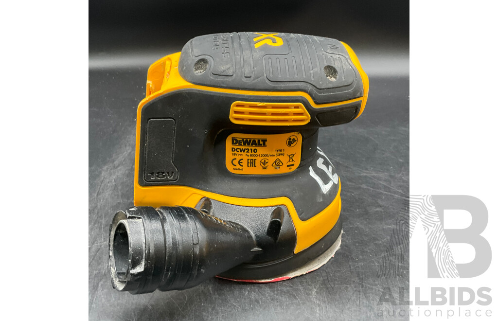 Dewalt Compact Blower, Orbital Sander, Battery Charger and Angle Grinder Attachments