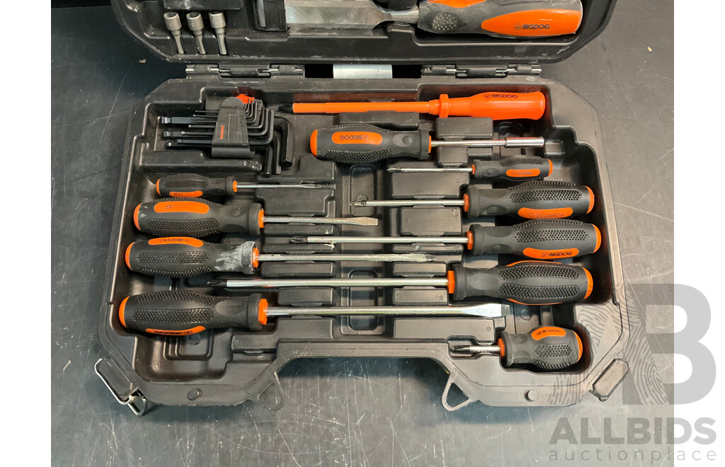 Assorted Tool Packs W/ Wrenches, Screwdrivers, Alan Keys, Nuts & Bolts & Screws & Kango 5-Piece Set (x2)