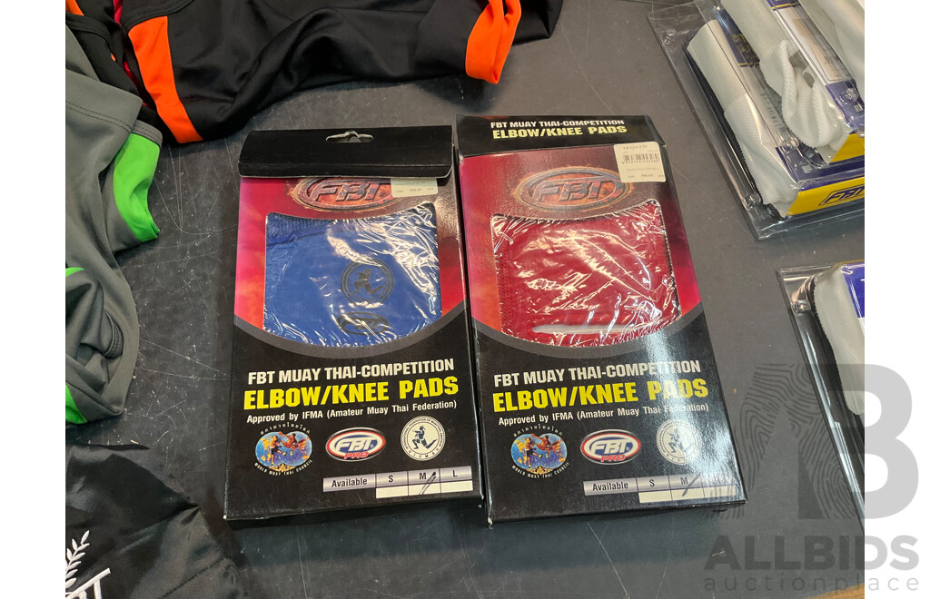 Assorted Juniors Muay Thai Gear & Clothing - Shorts, Tops, Elbow & Knee Pads, Groin Protection