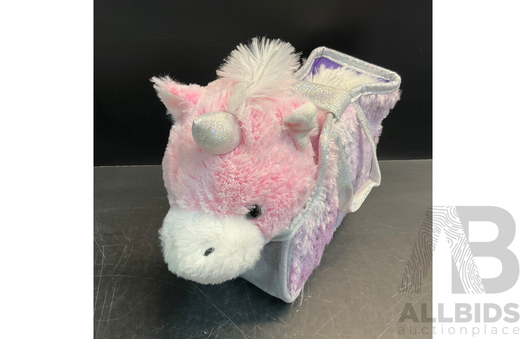 Pink Unicorn Doll in the Bag & Assorted of Craft Items and Stickers