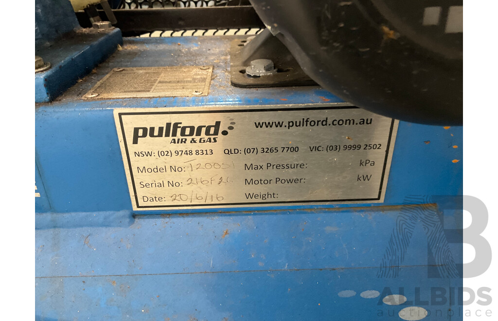 Pulford T200S-1 60 Litre Air Compressor