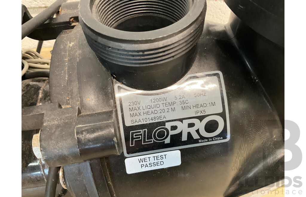 Zodiac Flo Pro Pool Pump (A0601601)