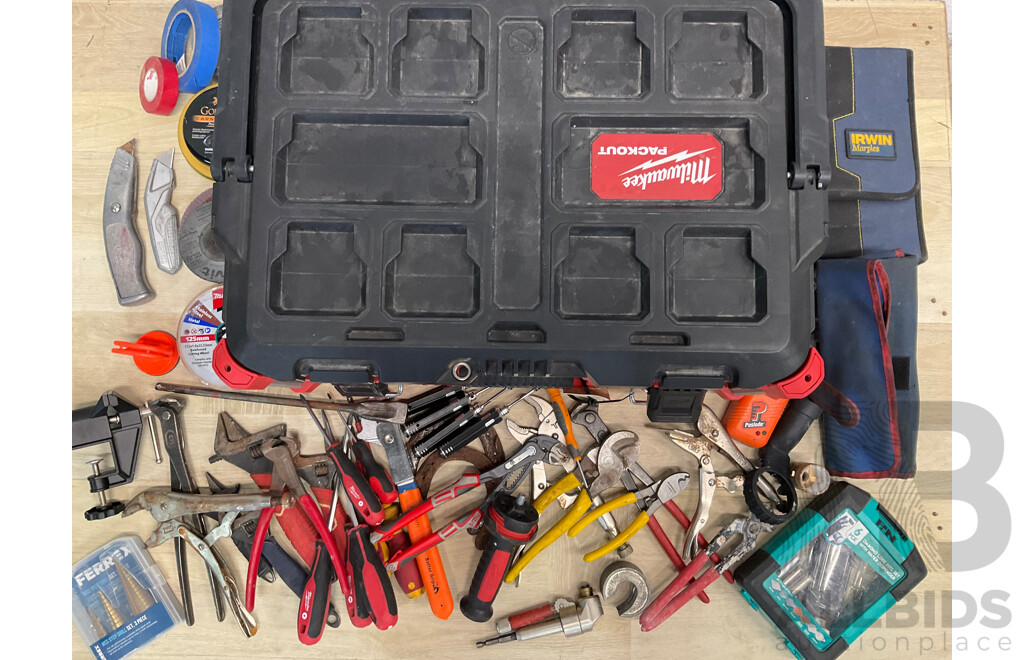 Milwaukee Packout with Hand Tools