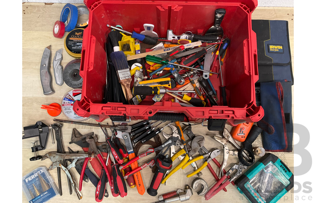 Milwaukee Packout with Hand Tools