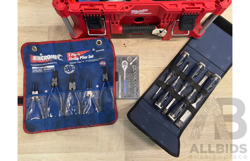 Milwaukee Packout with Hand Tools