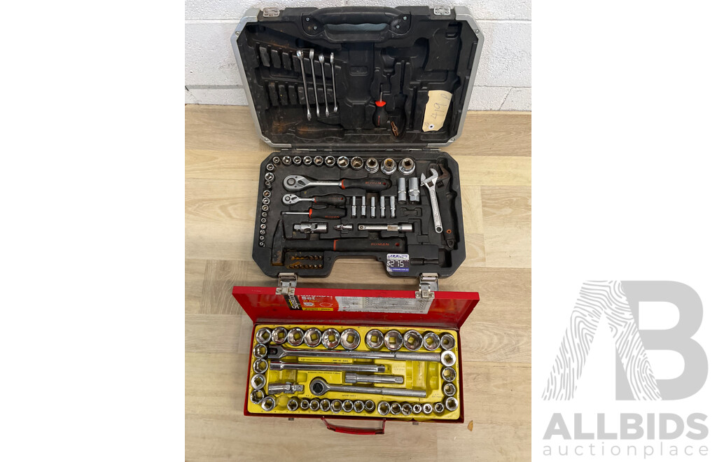 FIXMAN Socket Tool Set and SUPATOOL Metric and Imperial Socket Set - Lot of 2