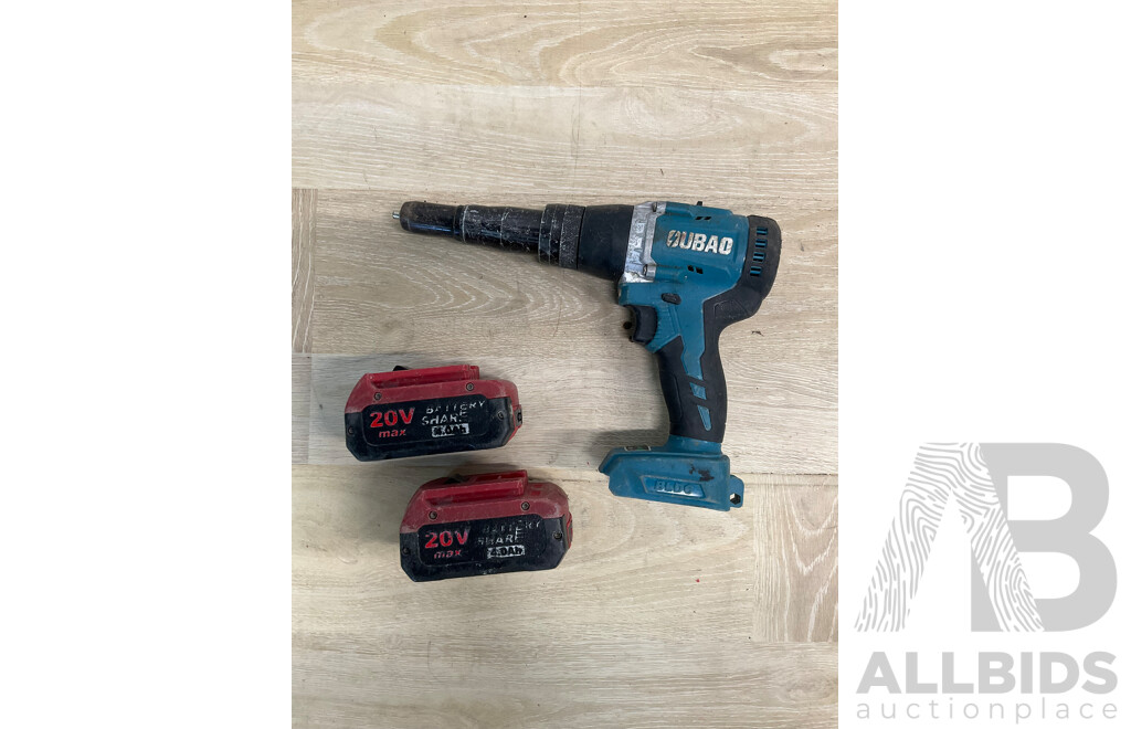 Blind Rivet Gun with Wrench and 2x 4.0Ah Battery