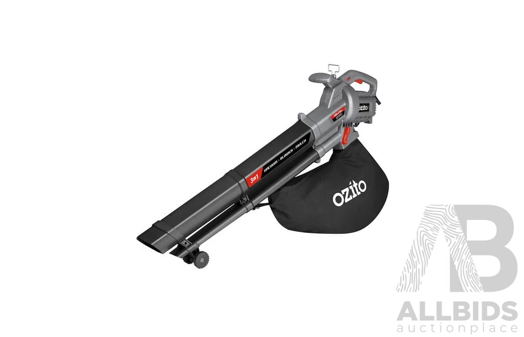 Ozito 2400W Corded 3 in 1 Blower Vacuum Mulcher (BLV-2401)