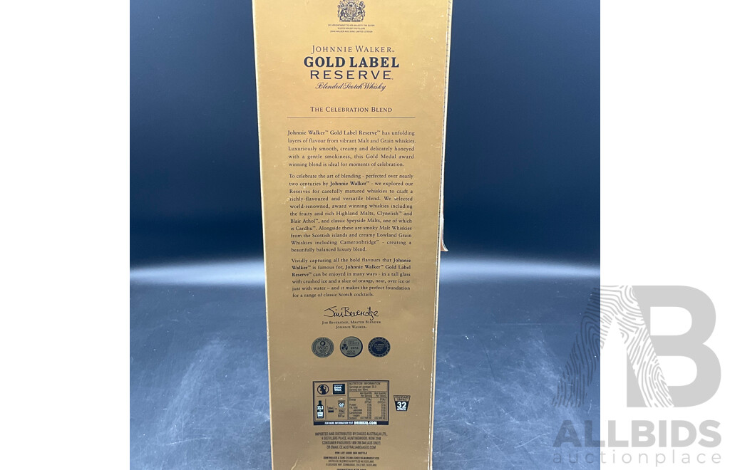 Johnnie Walker Gold Label 1L and Chivas Regal 1L