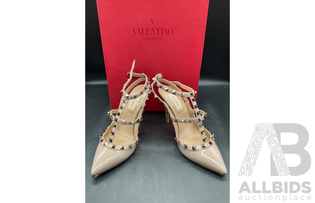 Rockstuds Caged Pumps Ankle  Shoes Size EU 37.5 Light Branded VALENTINO GARAVANI