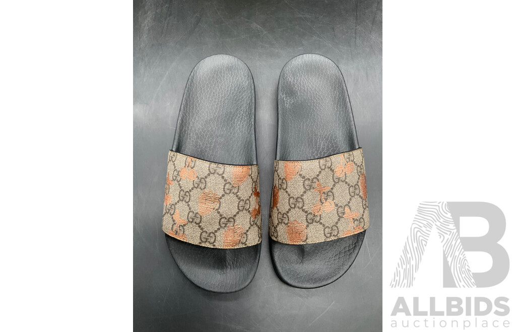 Cherry Blossom SlidesShoes Size EU 38  Branded GUCCI