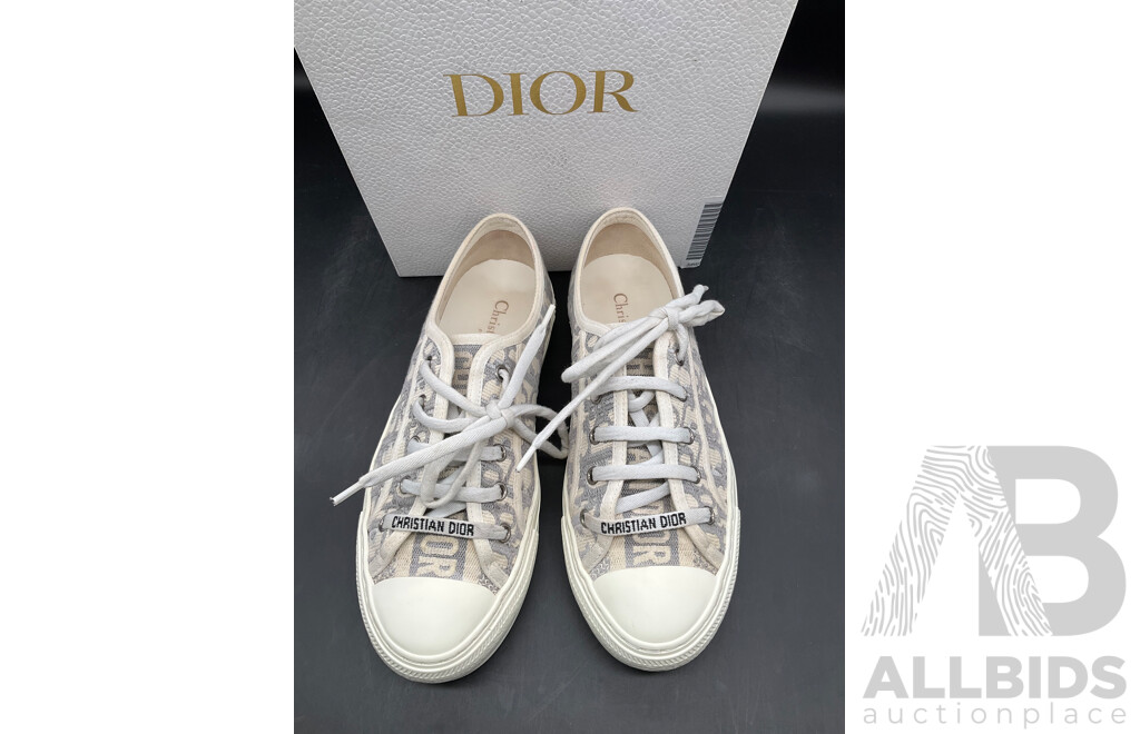 Walk N Dior Sneakers Shoes Size EU 37 Grey Stone  Branded DIOR