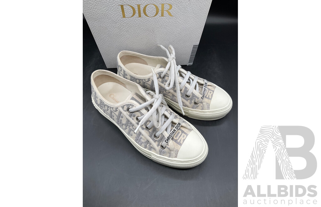 Walk N Dior Sneakers Shoes Size EU 37 Grey Stone  Branded DIOR