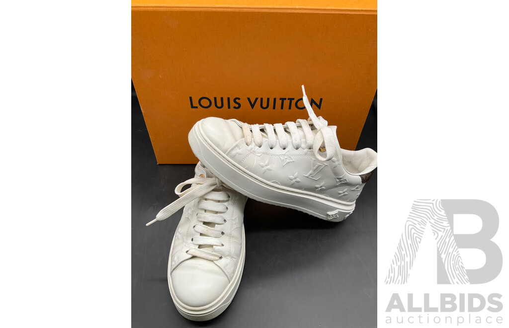 Time Out Sneaker Shoes Size EU 36.5 White Branded LOUIS VUITTON