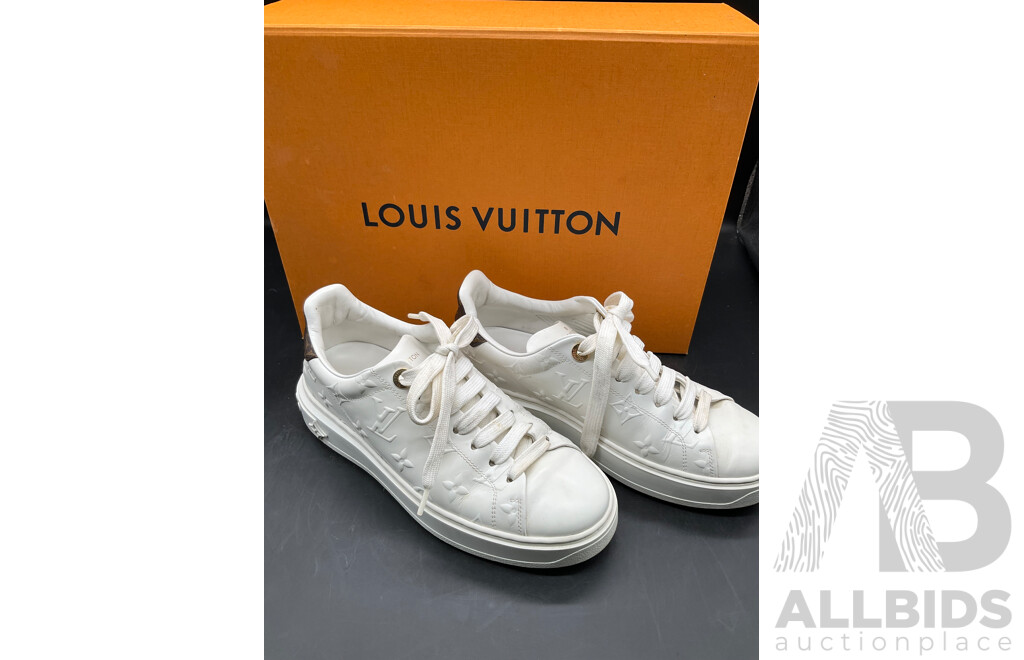 Time Out Sneaker Shoes Size EU 36.5 White Branded LOUIS VUITTON